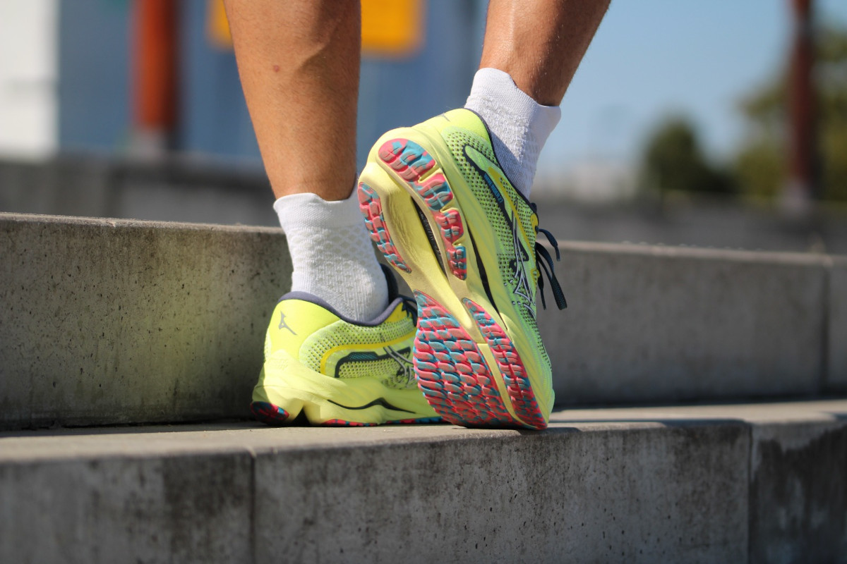 Mizuno Running Shoes on the Stairs