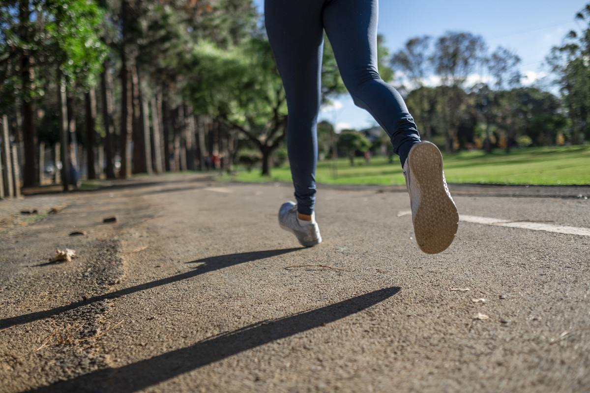 Running Shoes in the Park