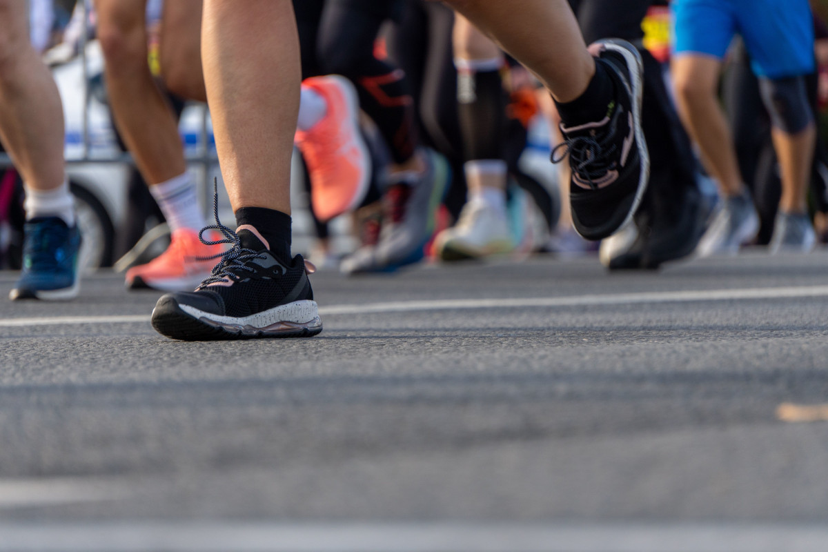 Running Shoes During a Marathon